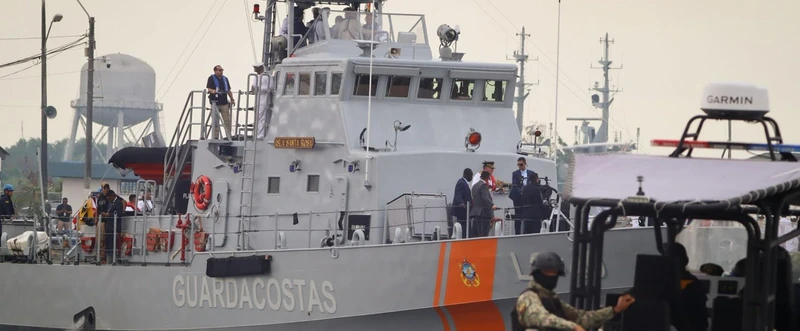 Patrullera Isla Santa Rosa cedida por Estados Unidos para refuerzar el control mar�timo de Ecuador. Foto: Ministerio de Defensa Nacional del Ecuador